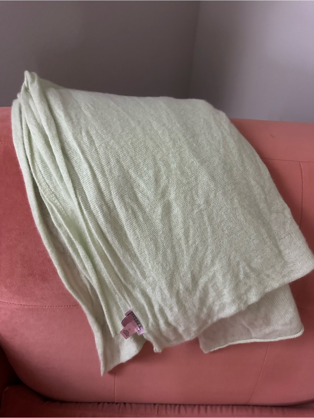 Calypso St. Barth Light Sage Green Cozy 100% Cashmere Wrap